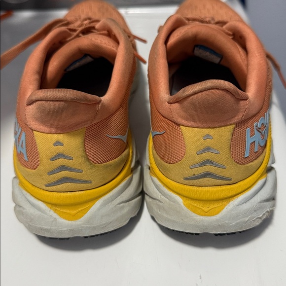 Hoka Clifton 8 Womens Shoes Size 8B Orange Running Sneakers - Picture 3 of 12